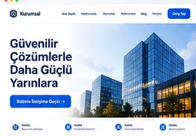 Kurumsal Firma Teması tasarım önizlemesi