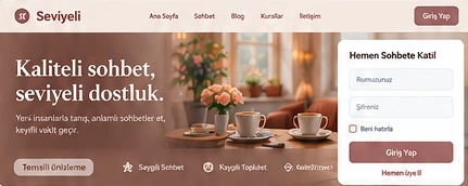 Seviyeli.org tasarım önizlemesi