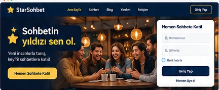 StarSohbet.com.tr tasarım önizlemesi