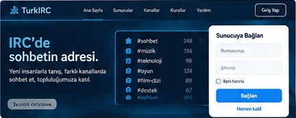 TurkIRC.org tasarım önizlemesi